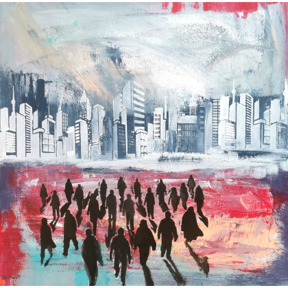 Szklane domki, Przemysław Michalczuk, obrazy akryl