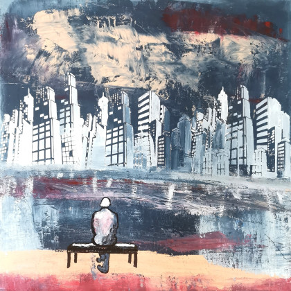 Przemyślenia, Przemysław Michalczuk, obrazy akryl