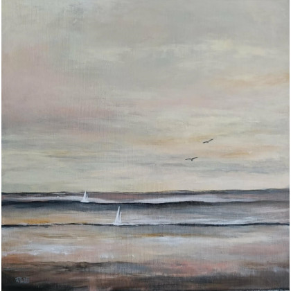 Paulina Lebida - obrazy akryl - Morze  - obraz akrylowy 40/40 cm foto #2