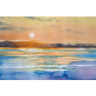 Zimowy zachód słońca