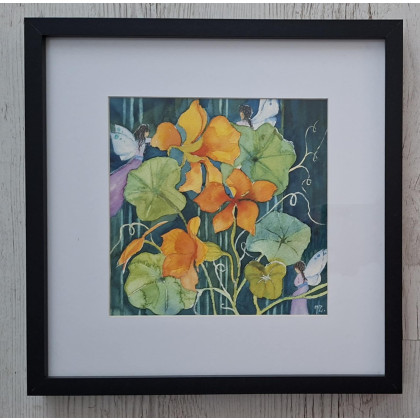 Jolanta Zdanowicz - obrazy akwarela - Nasturcje foto #1