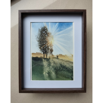 Beata Rudecka - obrazy akwarela - Akwarela Akwarelka Obraz pt: Prześwity 15,3 x 22,5 foto #2