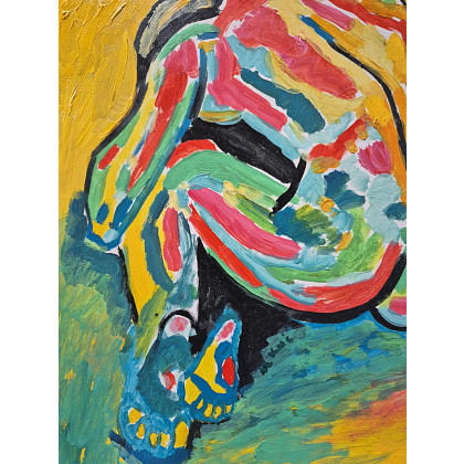 Marlena Kuć - obrazy olejne - zamknięta w świetle foto #2