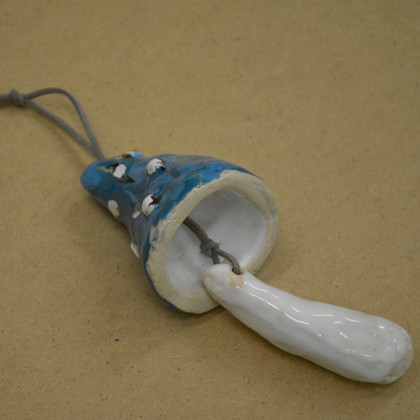 Anawa-art - dekory wiszące - Magiczny muchomor. Ceramiczny dzwonek foto #1