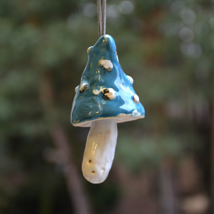 Anawa-art - dekory wiszące - Magiczny muchomor. Ceramiczny dzwonek foto #3