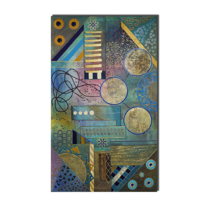 Aleksandra Semeniuk - obrazy tech. mieszana - Geometria abstrakcyjna 7 foto #2