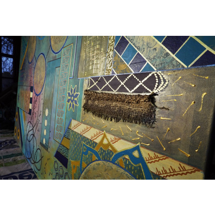 Aleksandra Semeniuk - obrazy tech. mieszana - Geometria abstrakcyjna 7 foto #3