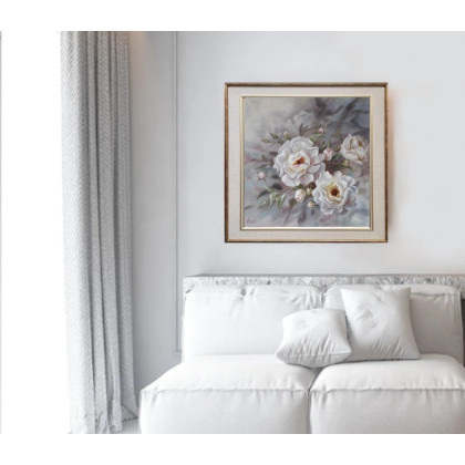 Lidia Olbrycht - obrazy olejne - róże ręcznie malowany olejny foto #1