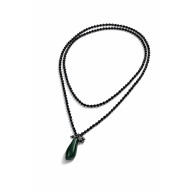 Naszyjnik Sznur Z Malachitem