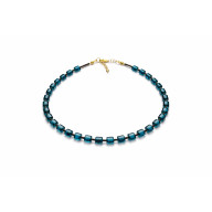 Naszyjnik Krótki Korale Teal Niebieskie2