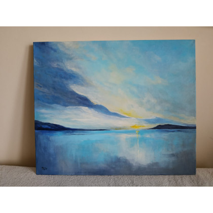 Paulina Lebida - obrazy akryl - Poranek nad morzem- obraz akrylowy 50/60 cm foto #2