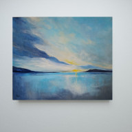 Poranek nad morzem- obraz akrylowy 50/60 cm