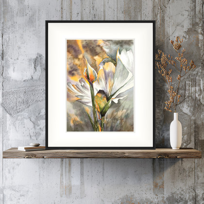 Joanna Tomczyk - obrazy akwarela - Rajski płomień, Akwarela 24x32 cm foto #2