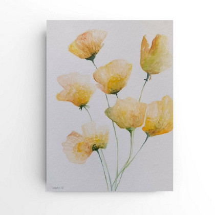 Paulina Lebida - obrazy akwarela - Kwiaty- akwarela 32/24 cm foto #1