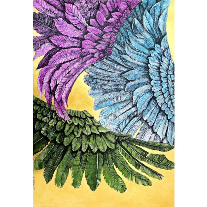 Małgorzata Raduj - obrazy akwarela - W równowadze foto #1