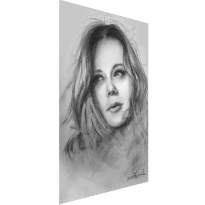 Dariusz Kaźmierczak - rysunek węglem - Niestraszna Zjawa foto #1