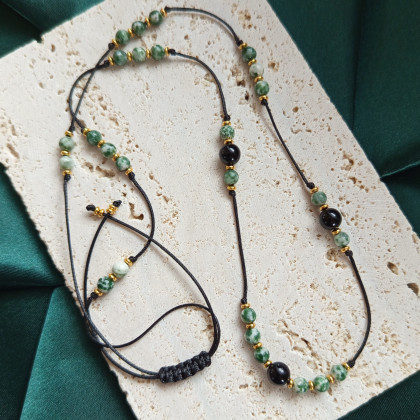 Solomi - ART - korale,naszyjniki - Naszyjnik Roxi z naturalnymi kamieniami. foto #1