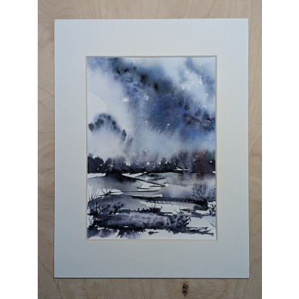 Ewelina Zajączkowska - obrazy akwarela - Rozlewisko - akwarela foto #1