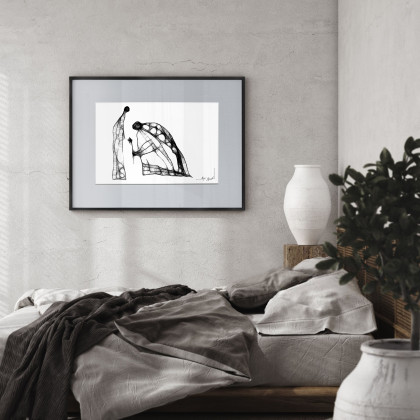 Maja Gajewska - rysunki tech.mieszana - Grafika oprawiona w ramę - 40 foto #3