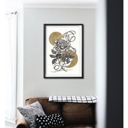 Jolanta Frankiewicz - rysunek tuszem - ,, Radość roztańczona- unikatowy rysunek A4 ,,. foto #3