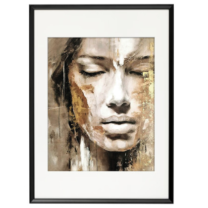 PORTRET kobiety Flow 02, plakat 39x49 cm, Dorota Kalinowska, plakaty