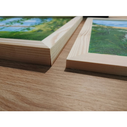 Marzena Dymek - obrazy akryl - ZESTAW RĘCZNIE MALOWANYCH OBRAZÓW Z RAMAMI - DYPTYK: MAGICZNA WIOSNA-LATO foto #3