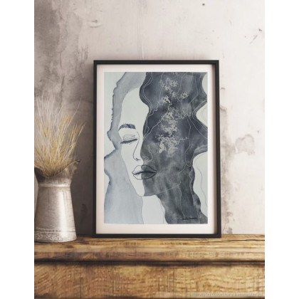 Akwarela Akwarelka Obraz pt: Srebrny oddech., Beata Rudecka, obrazy akwarela