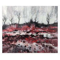 Mroczny pejzaż - Akryl, płótno 50x60