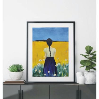 Akwarela Akwarelka Obraz pt: HORYZONT WSPOMNIEŃ – Oryginalna akwarela, Beata Rudecka, obrazy akwarela