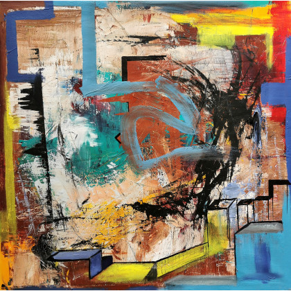 Przestrzeń, Przemysław Michalczuk, obrazy akryl