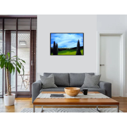 Felix Guenther - obrazy akryl - Silence over rolling hills foto #2