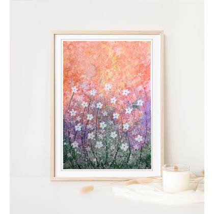 Akwarela A4.  Łąka, Małgorzata Domańska ART, obrazy akwarela