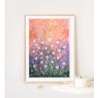 AKWARELA A4.  ŁĄKA