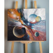 Fluid Galaxy - Kosmiczna abstrakcja na płótnie 50x60