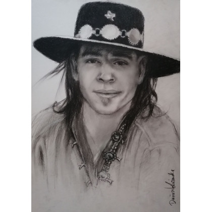 SRV, Dariusz Kaźmierczak, rysunek węglem