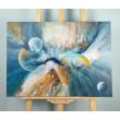 Cosmic Splash - Kosmiczna abstrakcja na płótnie 50x70