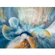 Cosmic Splash - Kosmiczna abstrakcja na płótnie 50x70