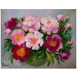 Piwonie obraz olejny 50-40cm