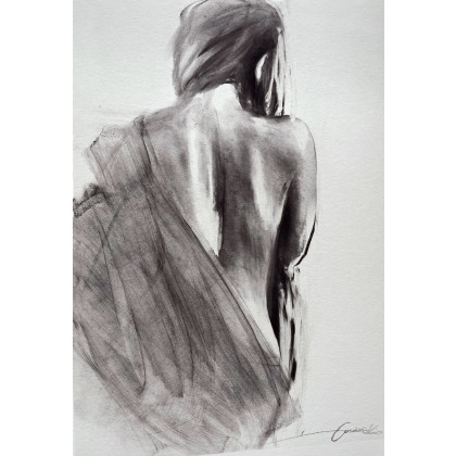 Studio.Sensual - rysunek węglem - Woman- 50x70. foto #1