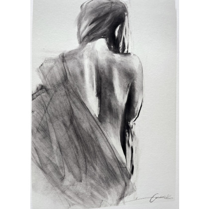 Studio.Sensual - rysunek węglem - Woman- 50x70. foto #2