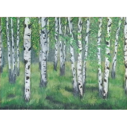 WYPRZEDAŻ KOLEKCJI - ZIELONE PEJZAŻE, Marzena Dymek, obrazy akryl