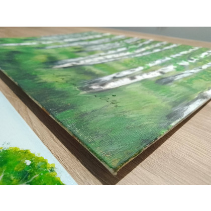 Marzena Dymek - obrazy akryl - WYPRZEDAŻ KOLEKCJI - ZIELONE PEJZAŻE foto #2