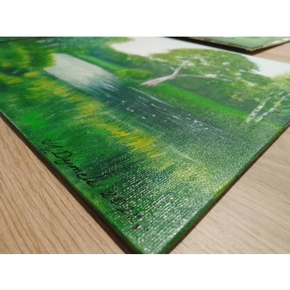 Marzena Dymek - obrazy akryl - WYPRZEDAŻ KOLEKCJI - ZIELONE PEJZAŻE foto #3