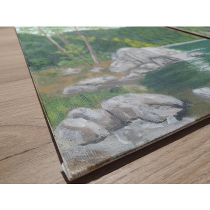 Marzena Dymek - obrazy akryl - WYPRZEDAŻ KOLEKCJI - ZESTAW RĘCZNIE MALOWANYCH OBRAZÓW - CUDNA WIOSNA - 2x 30x24cm foto #3