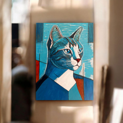 Damian Gmiterek - obrazy akryl - Pan kot 75x55 cm foto #2