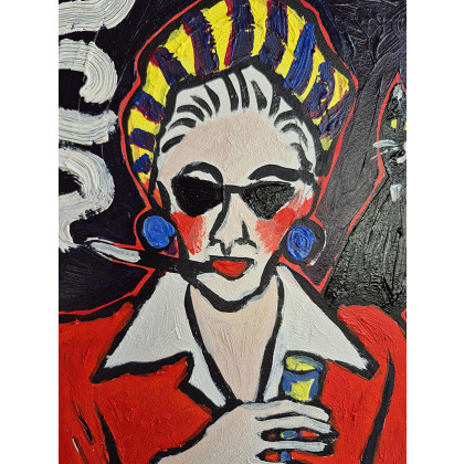 Marlena Kuć - obrazy olejne - ostatni łyk przed końcem świata foto #1