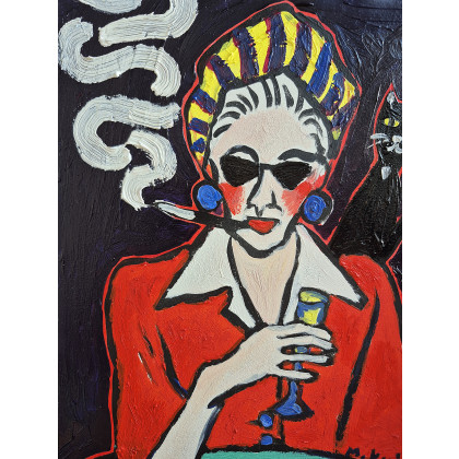 Marlena Kuć - obrazy olejne - ostatni łyk przed końcem świata foto #3