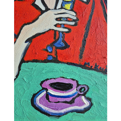 Marlena Kuć - obrazy olejne - ostatni łyk przed końcem świata foto #4