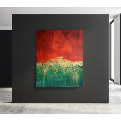 Obraz akrylowy-XL Złoty brzeg, Katarzyna Gątkiewicz, obrazy akryl