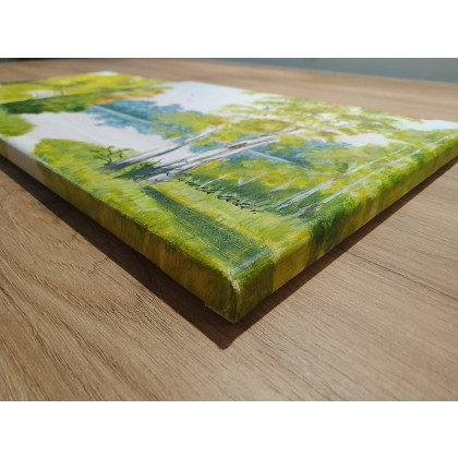 Marzena Dymek - obrazy akryl - WYPRZEDAŻ KOLEKCJI: ZESTAW RĘCZNIE MALOWANYCH OBRAZÓW - W ŻÓŁTYCH ODCIENIACH foto #3